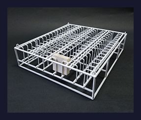 Coated Ceramics Fixture Rack